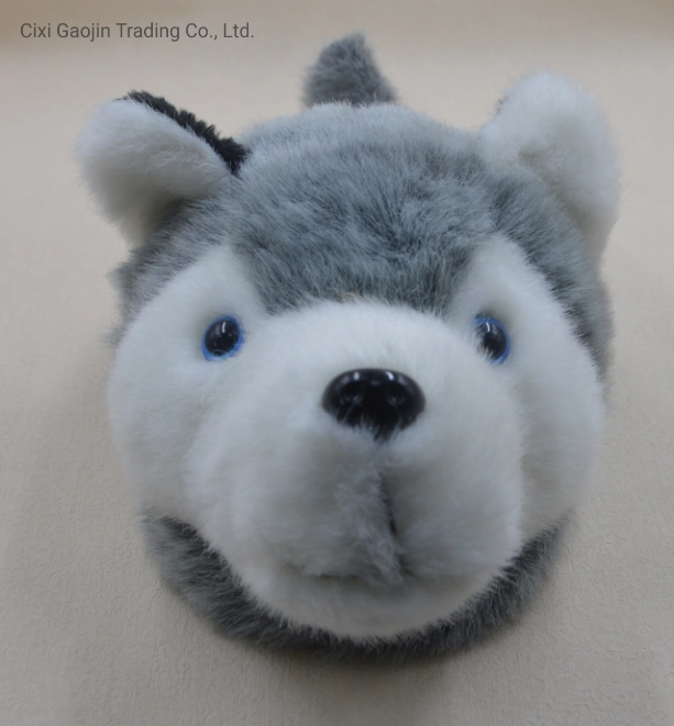 Wolf Men Women Child Babies Fur Plush Toy Winter Warm Animal Slipper