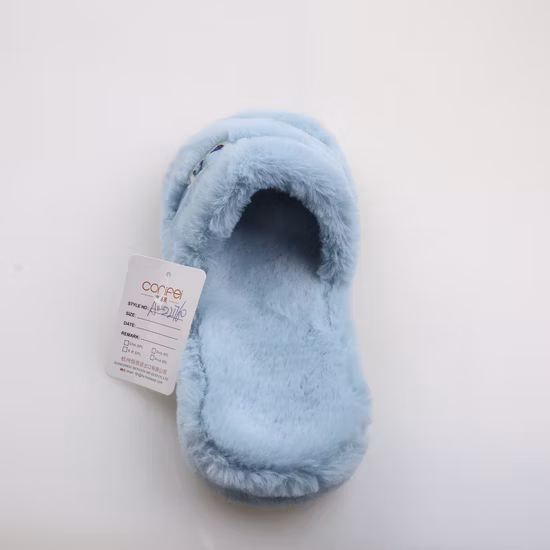 女性のフェイクファー冬ホームスリッパファッショナブルな滑り止め快適なホームスリッパ女性用