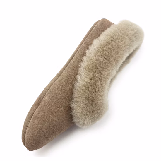 ホットセール本物のシープスキンの女性用ブーツ、ホームメンズスタイル用